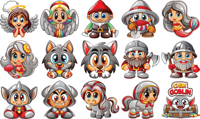 "Chibi Chibi Party" Themed Fantasy Character Icon