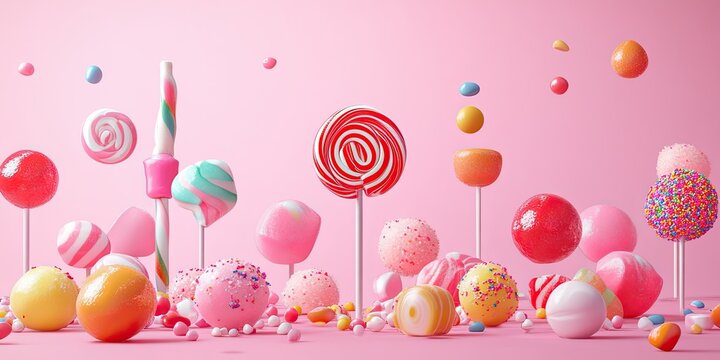 Sweet treats in a playful arrangement