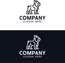 Cute French Bulldog Outline Vector Illustration for Logo and Pet Designs