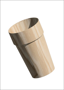 wooden cup