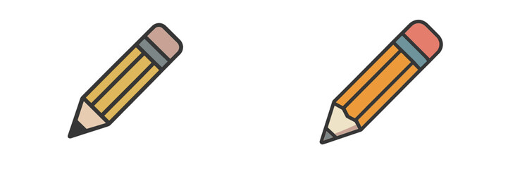 Colorful illustration of pencils on a white background showcasing creativity and learning in a playful design