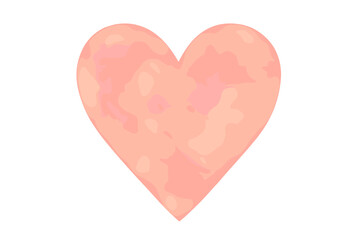 Soft watercolor heart illustration in pastel tones, perfect for romantic and artistic themes