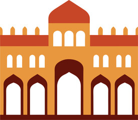 taj mahal vector illustration
