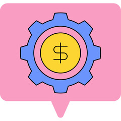 Setting single icon vector illustration