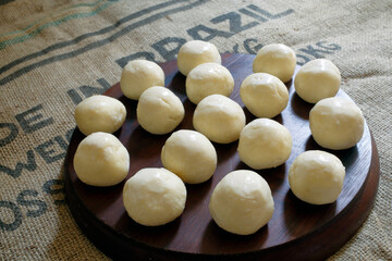 Cheese bread, a traditional Brazilian snack