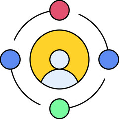 User profile single icon vector illustration