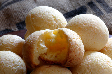 Cheese bread, a traditional Brazilian snack