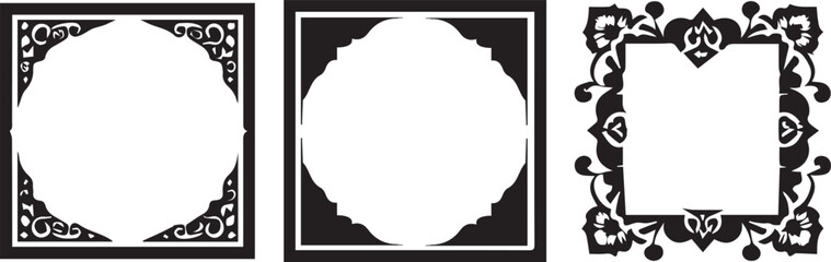 Eslimi Tazhib Iranian Art Design Text Box Text Input Area Floral Vector Old Vintage Art VECTOR