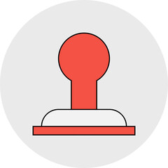 Stamp single icon vector illustration