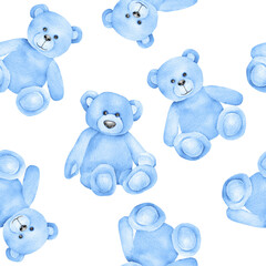 seamless pattern with teddy bear