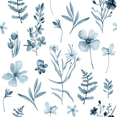 seamless floral pattern with flowers