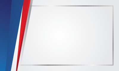 Simple red blue white abstract background for certificate