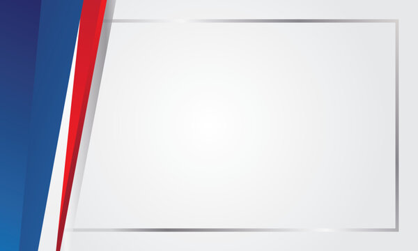 Simple red blue white abstract background for certificate