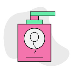Perfume single icon vector illustration