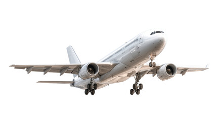 Obraz premium [Transparent Background PNG]Modern Passenger Airplane in Flight