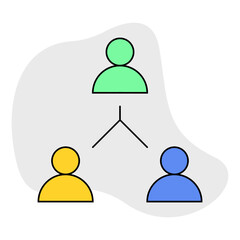 Users single icon vector illustration