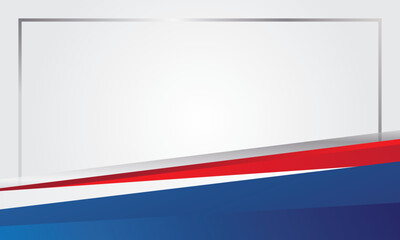 Modern red blue white abstract background for certificate