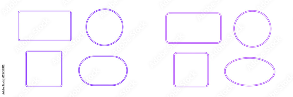 Poster Vector flat illustration of geometric shapes in various forms and arrangements suitable for design projects