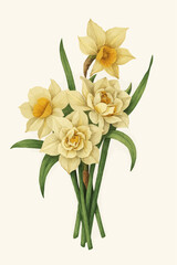 Antique color plant flower illustration: Rosa canina (dog rose) 