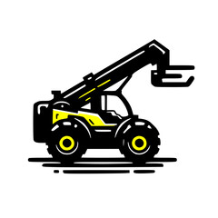 Naklejka premium A truck-mounted mobile crane, used for various lifting tasks on different sites