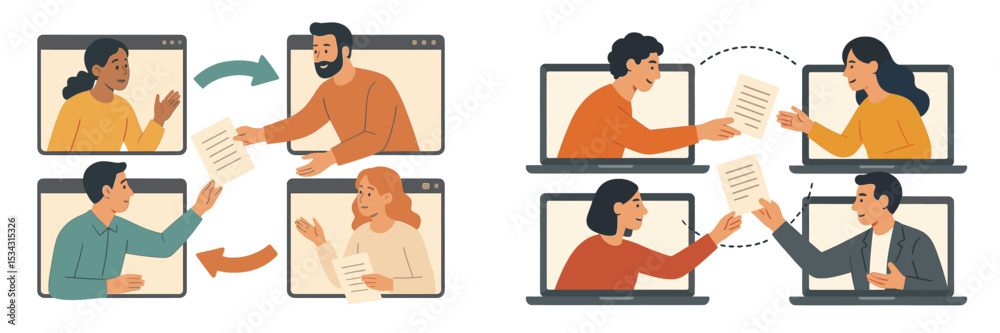 Poster Collaboration and communication in remote work settings during modern work hours