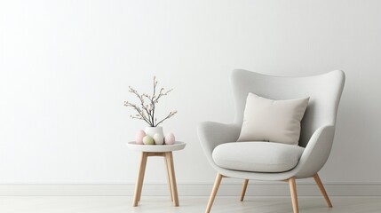 Modern Easter living room scene