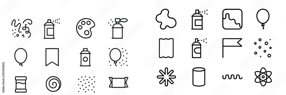 Poster creative vector flat illustration featuring various artistic tools and elements for vibrant design p