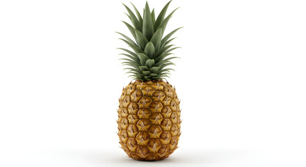 Fototapeta premium Vibrant Pineapple: Tropical Fruit Photography for Websites and Designs AI Genrated Image