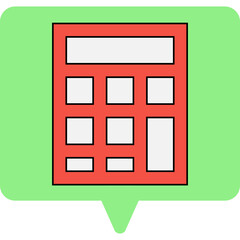 Calculator single icon vector illustration
