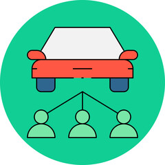 Car single icon vector illustration