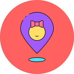 Location single icon vector illustration
