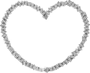 Scribble Heart Frame