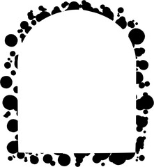 Ink Splash Arched Frame