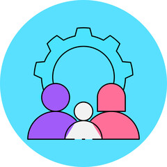 Settings single icon vector illustration