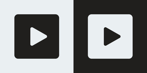 Play button icon stock illustration