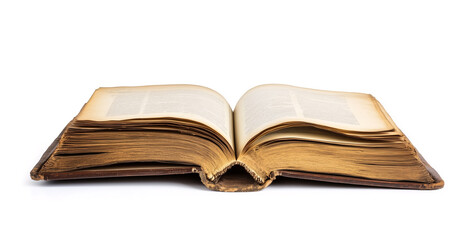 Obraz premium open book isolated on white background