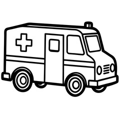 Retro Medic Transport Vector