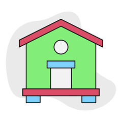 Home single icon vector illustration