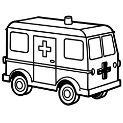 Retro Medic Transport Vector