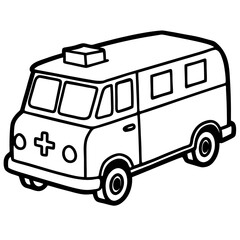 Retro Medic Transport Vector