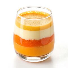 glass of orange juice isolated on white background 