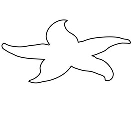 starfish icon on white background