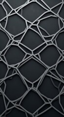 Fototapeta premium Abstract Geometric Network on Dark Background