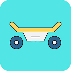 Skateboard single icon vector illustration