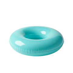 round inflatable pool isolated on white, summer, blue