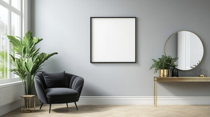 Modern minimalist living room interior (5)