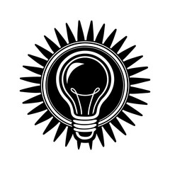 idea icon vector art silhouette