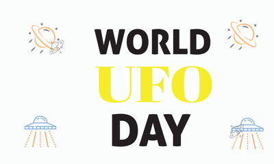 World UFO day banner 2025