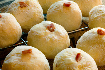 Cheese bread, a traditional Brazilian snack