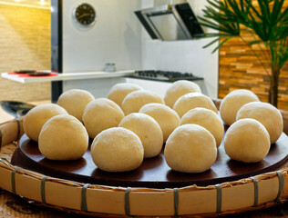 Cheese bread, a traditional Brazilian snack